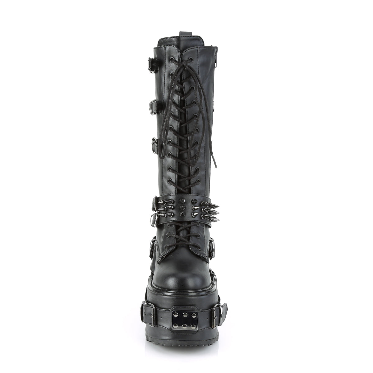 5 1/2" PF Lace-Up Mid-Calf Boot, Side Zip (Demonia SWI327/BVL)