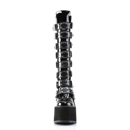 5 1/2" PF Goth Punk Gogo Cyber Knee BT w/ Metal Plates (Demonia SWI815/B)