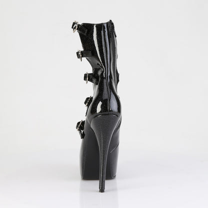 5 3/4" Heel, 5 Buckle Strapped Concealed Platform Bootie (Bordello TEE23/B)
