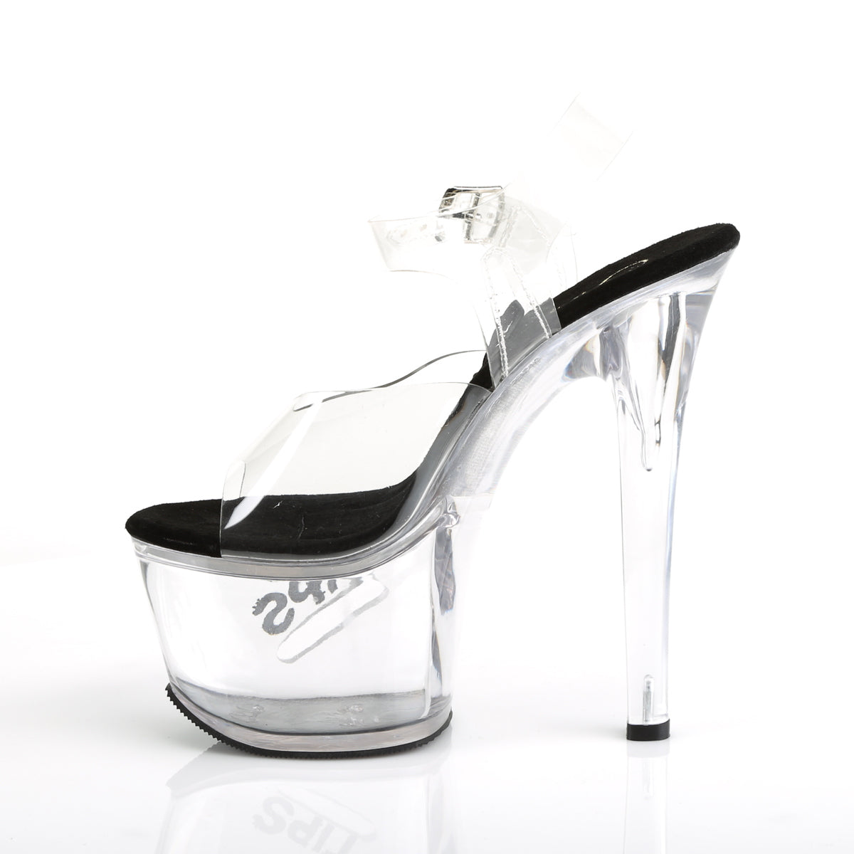 7" Heel, 2 3/4" PF Ankle Strap Sandal (Pleaser TIP708-5/C/BG)