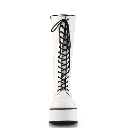 3 1/4" PF Goth Punk 17 Eyelet Knee BT W/ Zipper (Demonia TRA502/B/BPU)