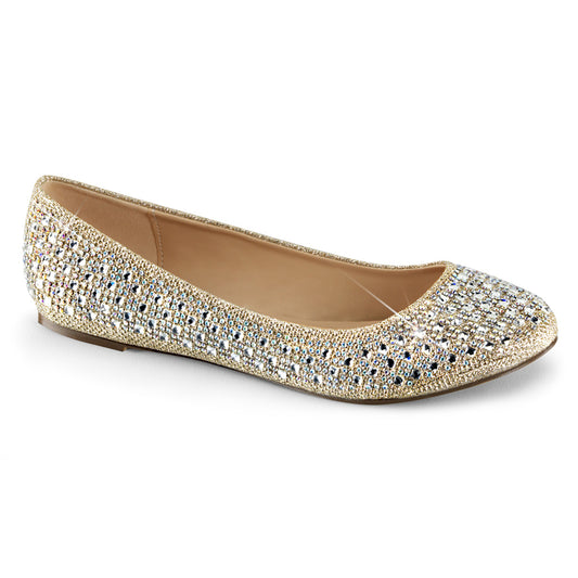 *Round Toe Ballet Flat Embellished w/RS (Fabulicious TREAT06/NUGFA)