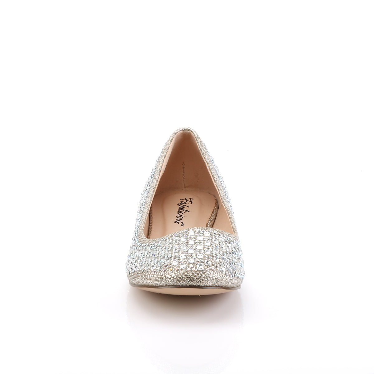 *Round Toe Ballet Flat Embellished w/RS (Fabulicious TREAT06/NUGFA)