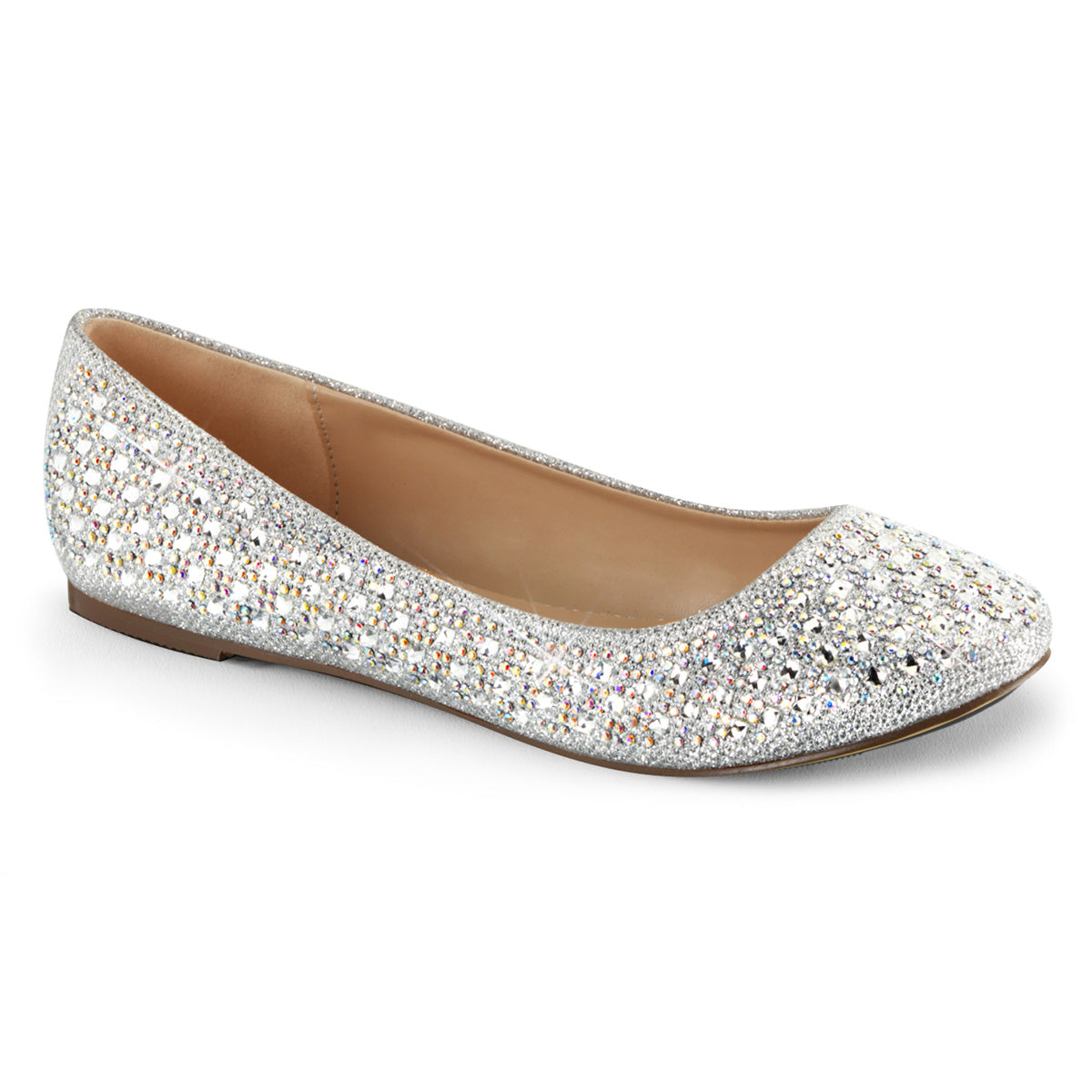 *Round Toe Ballet Flat Embellished w/RS (Fabulicious TREAT06/NUGFA)