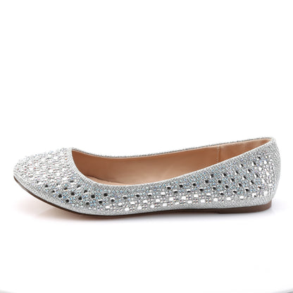 *Round Toe Ballet Flat Embellished w/RS (Fabulicious TREAT06/NUGFA)
