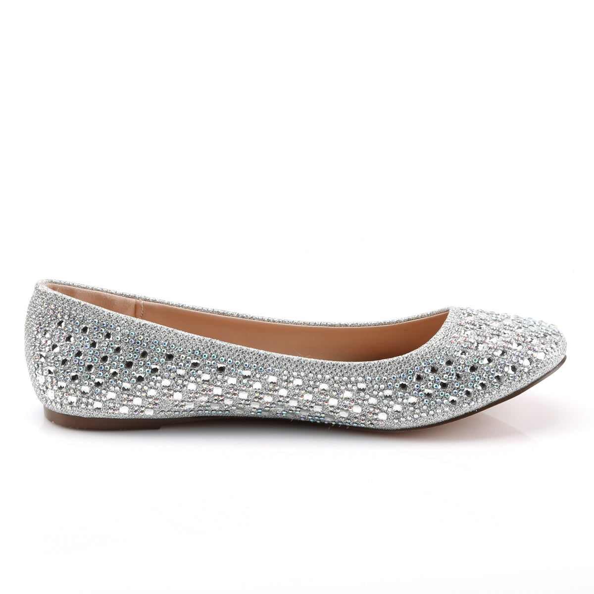 *Round Toe Ballet Flat Embellished w/RS (Fabulicious TREAT06/NUGFA)