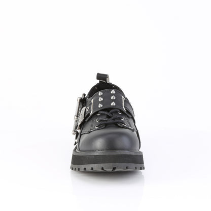 1 1/2" Platform Lace-Up Front Shoe (Demonia VAL38/BVL)