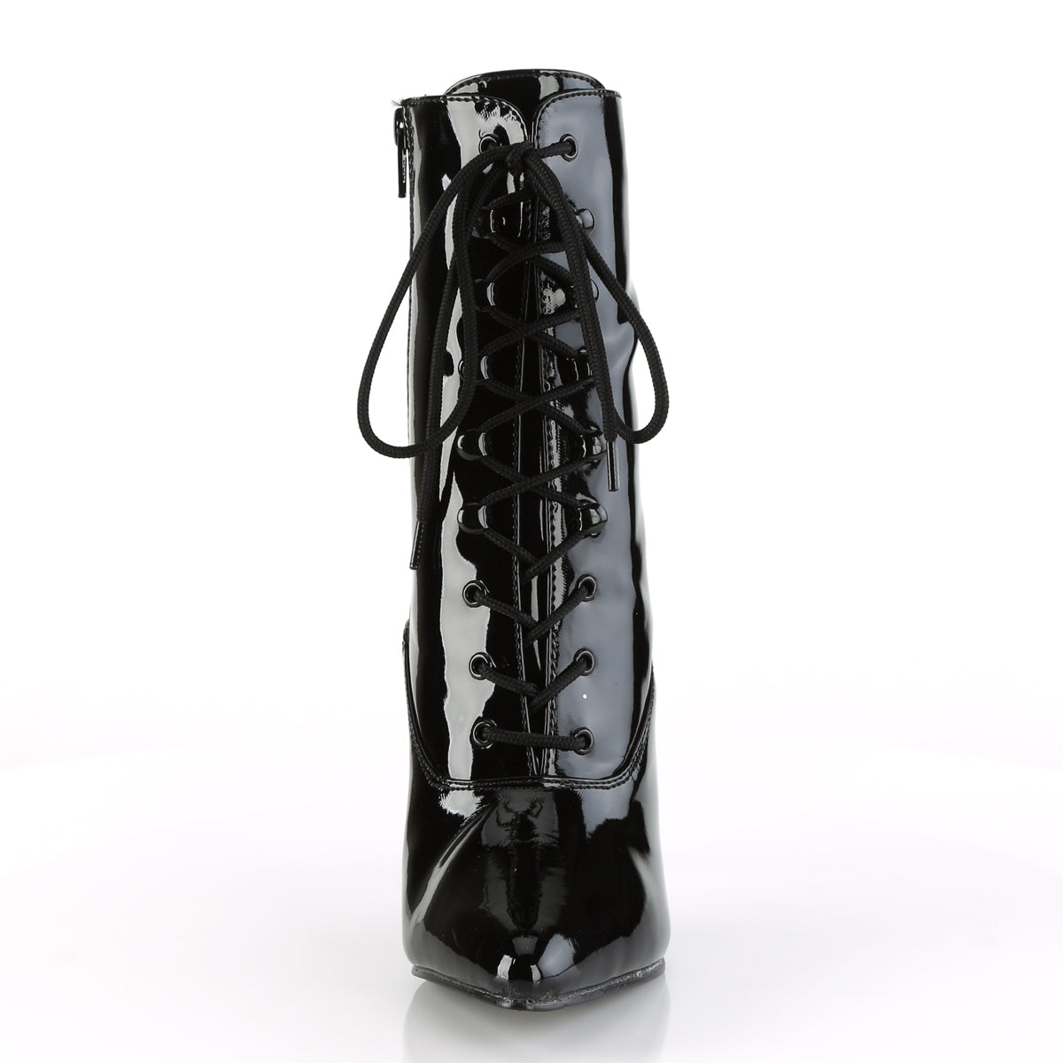 4" Lace-Up Ankle Boot, Side Zip (Pleaser VAN1020/B)