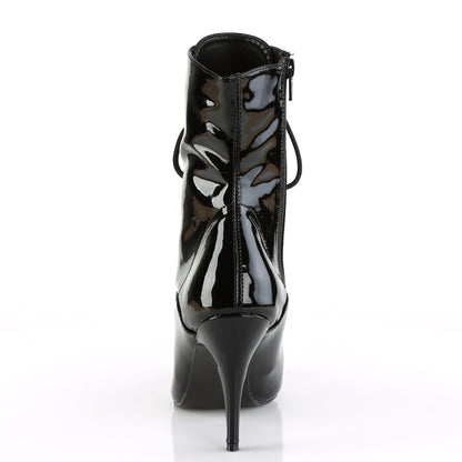 4" Lace-Up Ankle Boot, Side Zip (Pleaser VAN1020/B)
