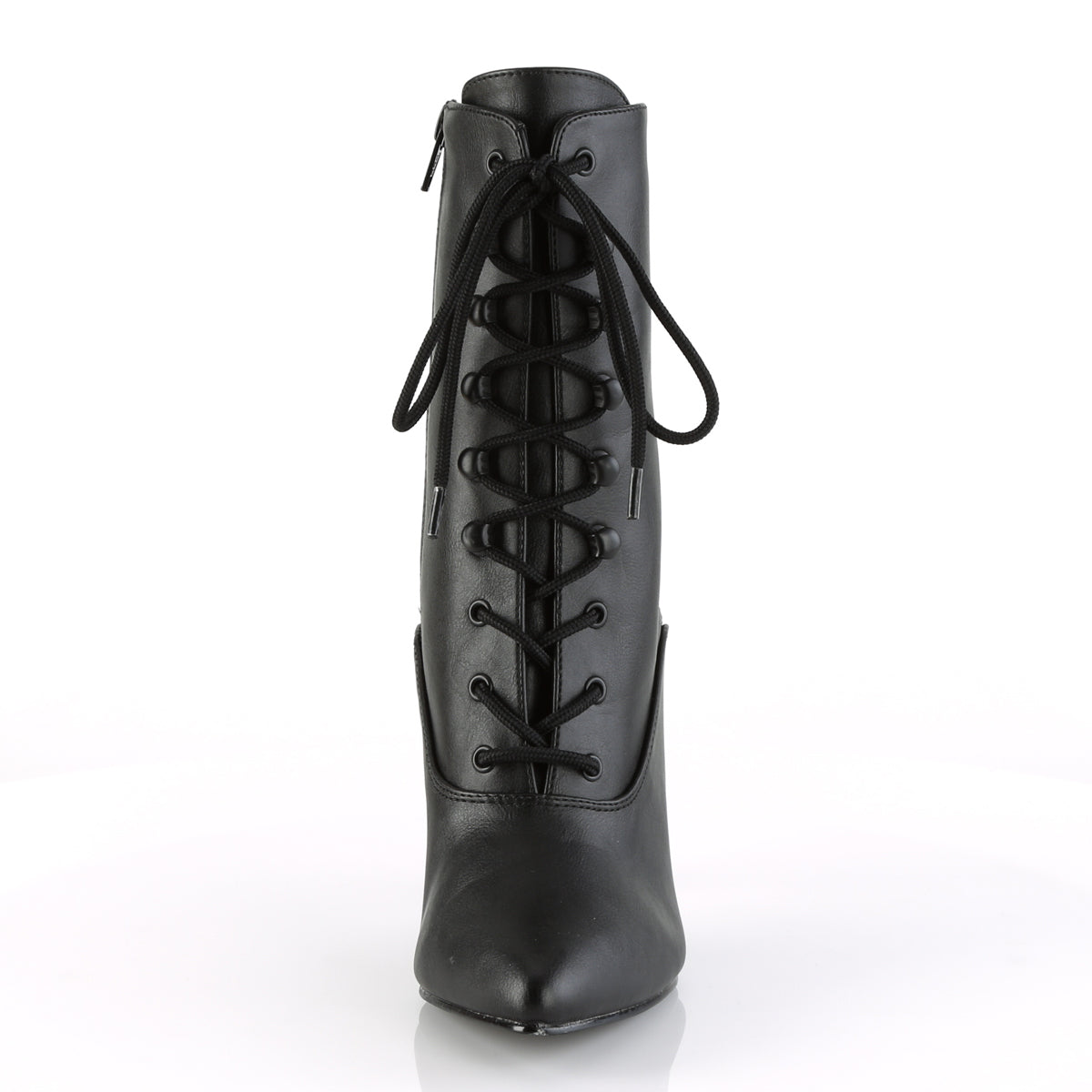 4" Lace-Up Ankle Boot, Side Zip (Pleaser VAN1020/B)