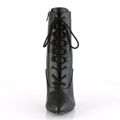 4" Lace-Up Ankle Boot, Side Zip (Pleaser VAN1020/B)