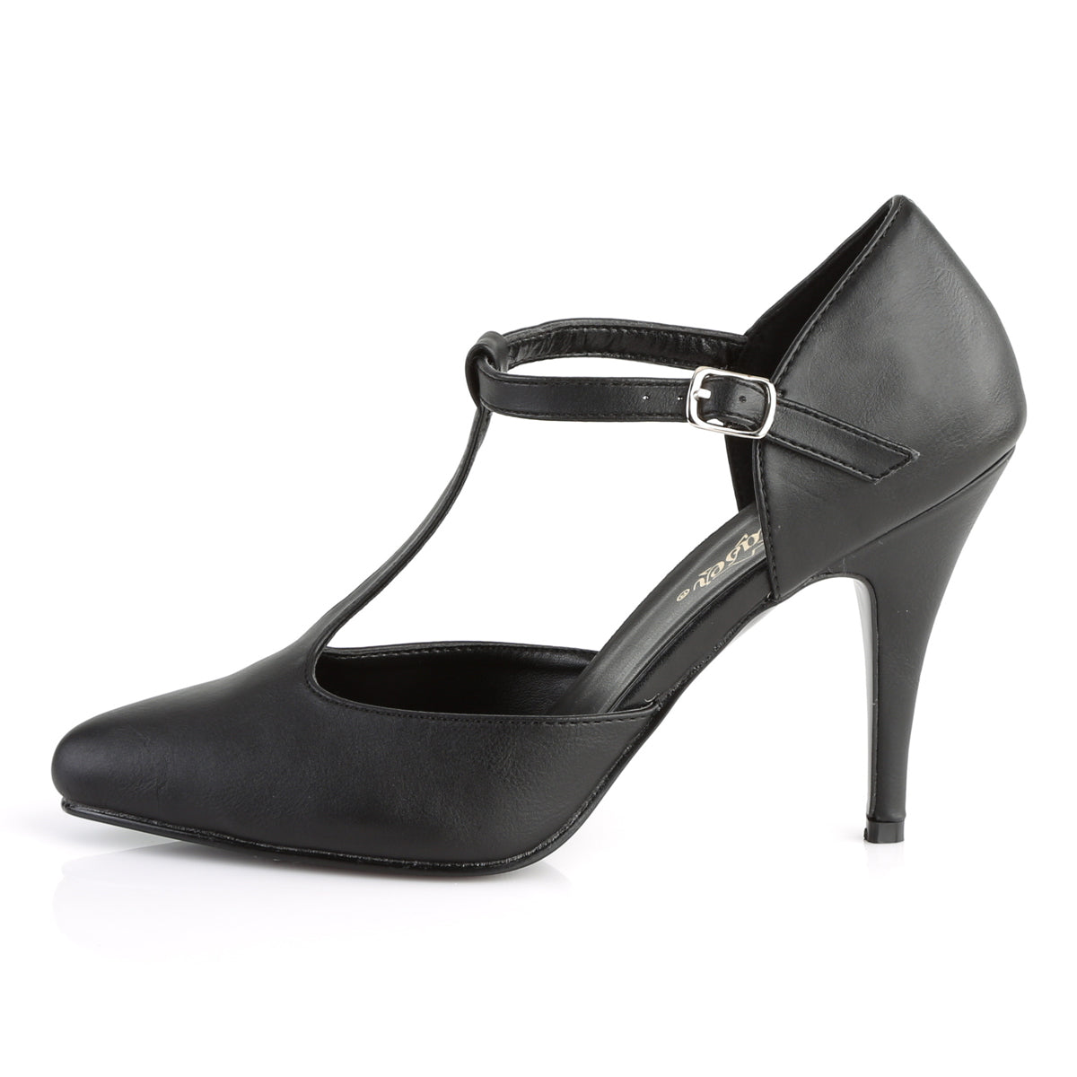 4" T-Strap D'Orsay Style Pump (Pleaser VAN415/B)