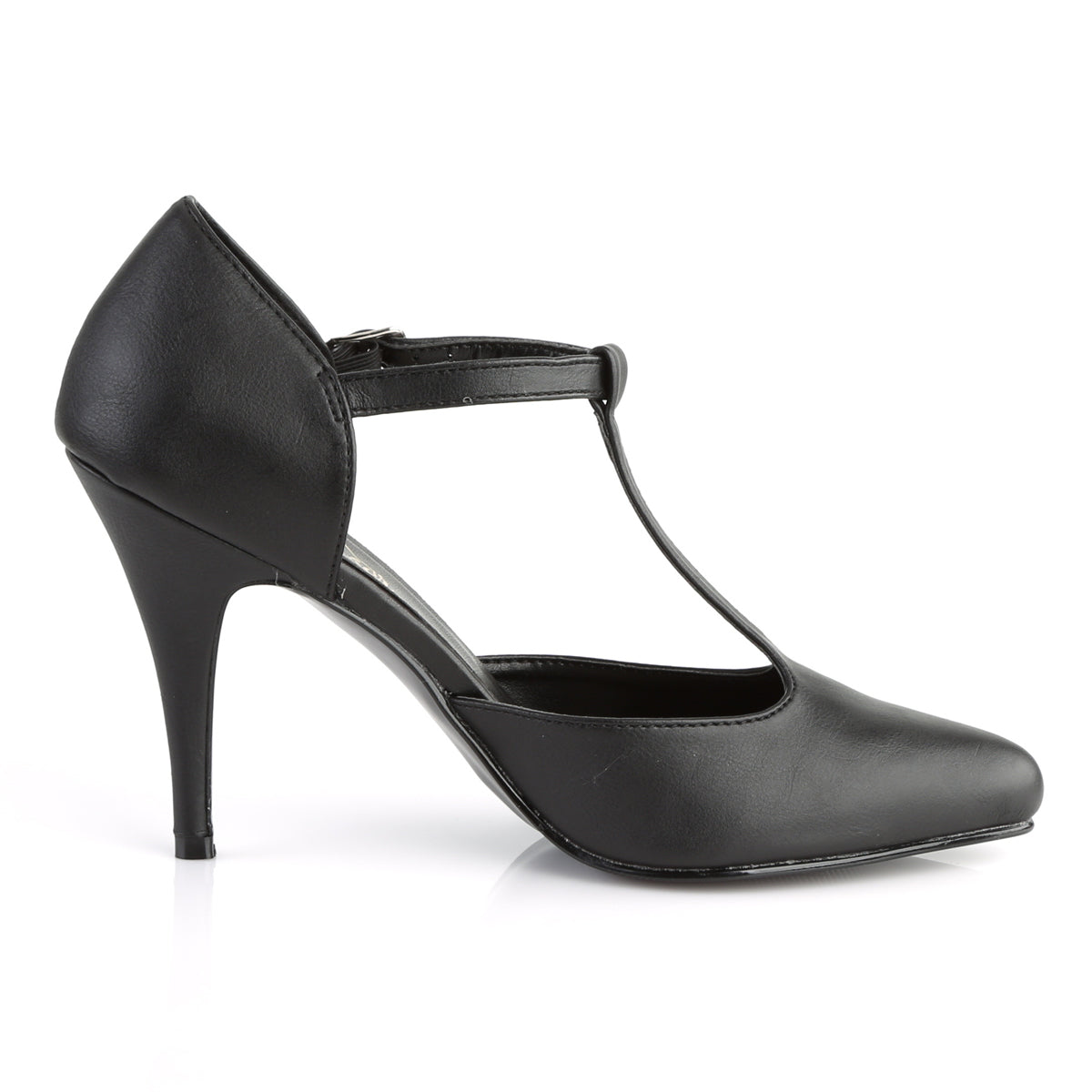 4" T-Strap D'Orsay Style Pump (Pleaser VAN415/B)