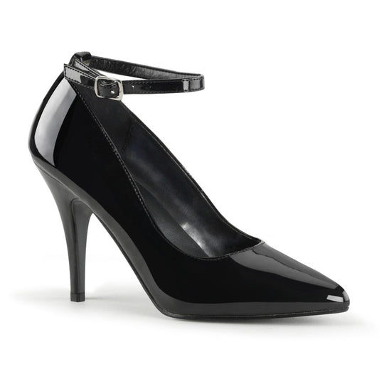 4" Ankle Strap Pump (Pleaser VAN431/B)