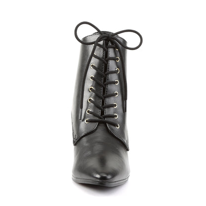 2 3/4" Kitten Heel Front Lace Up Ankle Boot (Funtasma VIC35/B/PU)