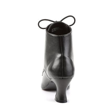 2 3/4" Kitten Heel Front Lace Up Ankle Boot (Funtasma VIC35/B/PU)