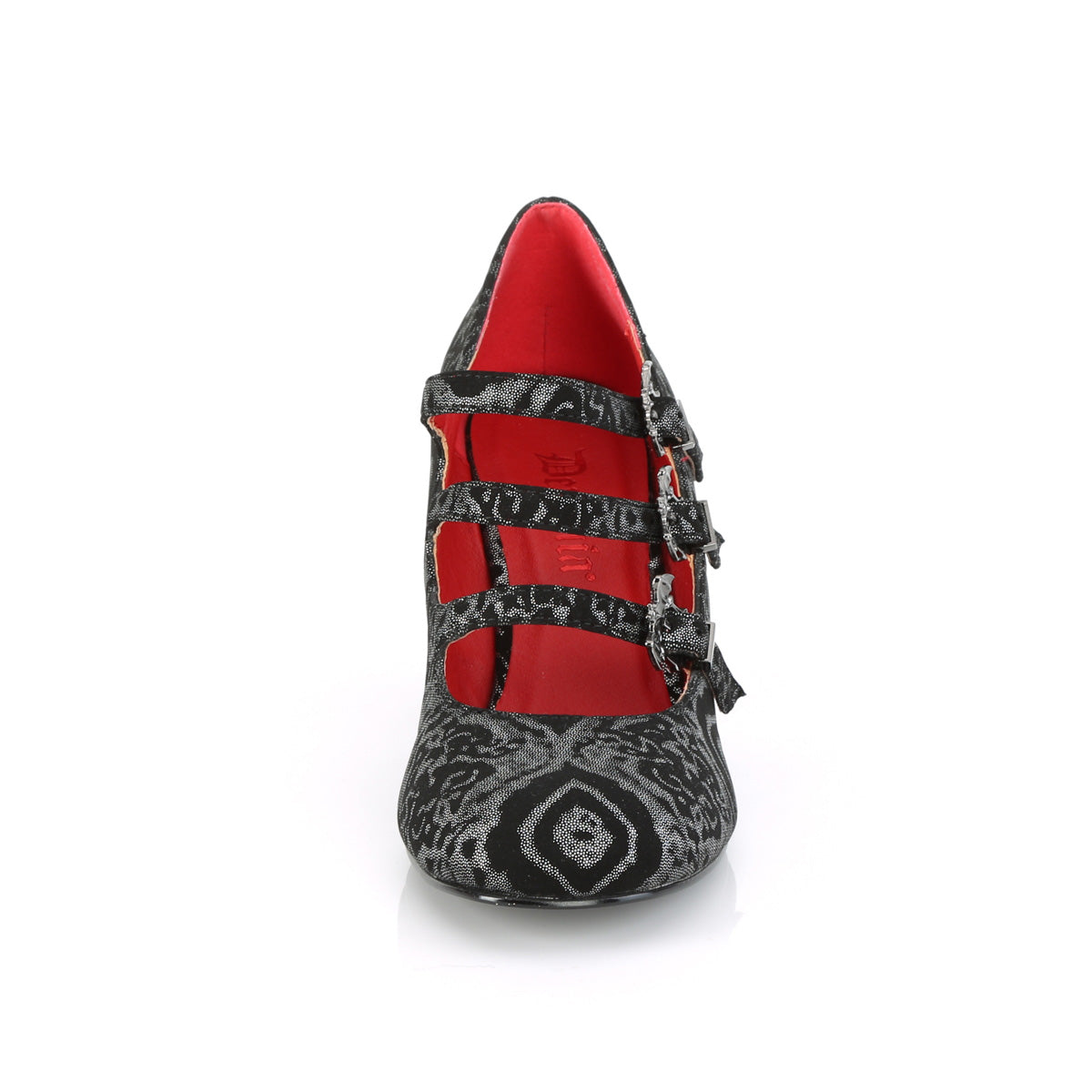 **3" Block Heel Round Toe Maryjane (Demonia VIK38/B-SNBVL)