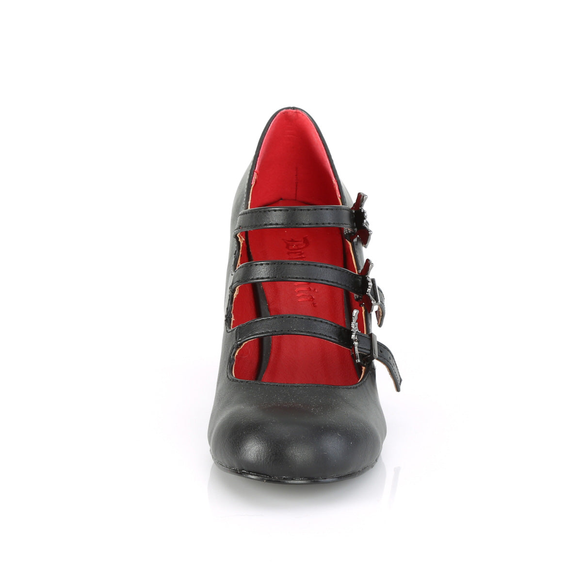 **3" Block Heel Round Toe Maryjane (Demonia VIK38/B-SNBVL)