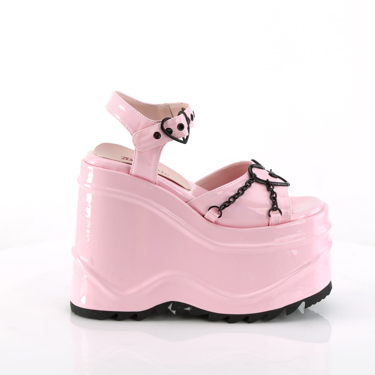 *6" Wedge PF Ankle Strap Sandal (Demonia WAVE09/BPHG)