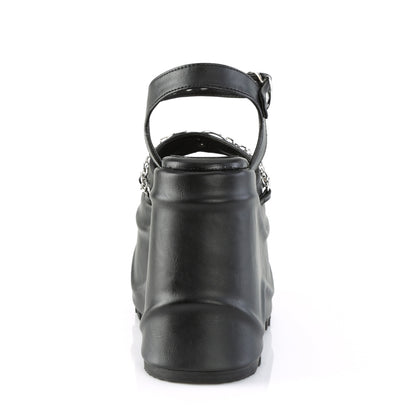 *6" Wedge PF Ankle Strap Sandal (Demonia WAVE09/BPHG)