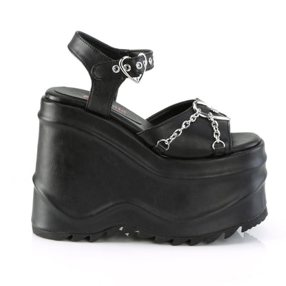 *6" Wedge PF Ankle Strap Sandal (Demonia WAVE09/BPHG)
