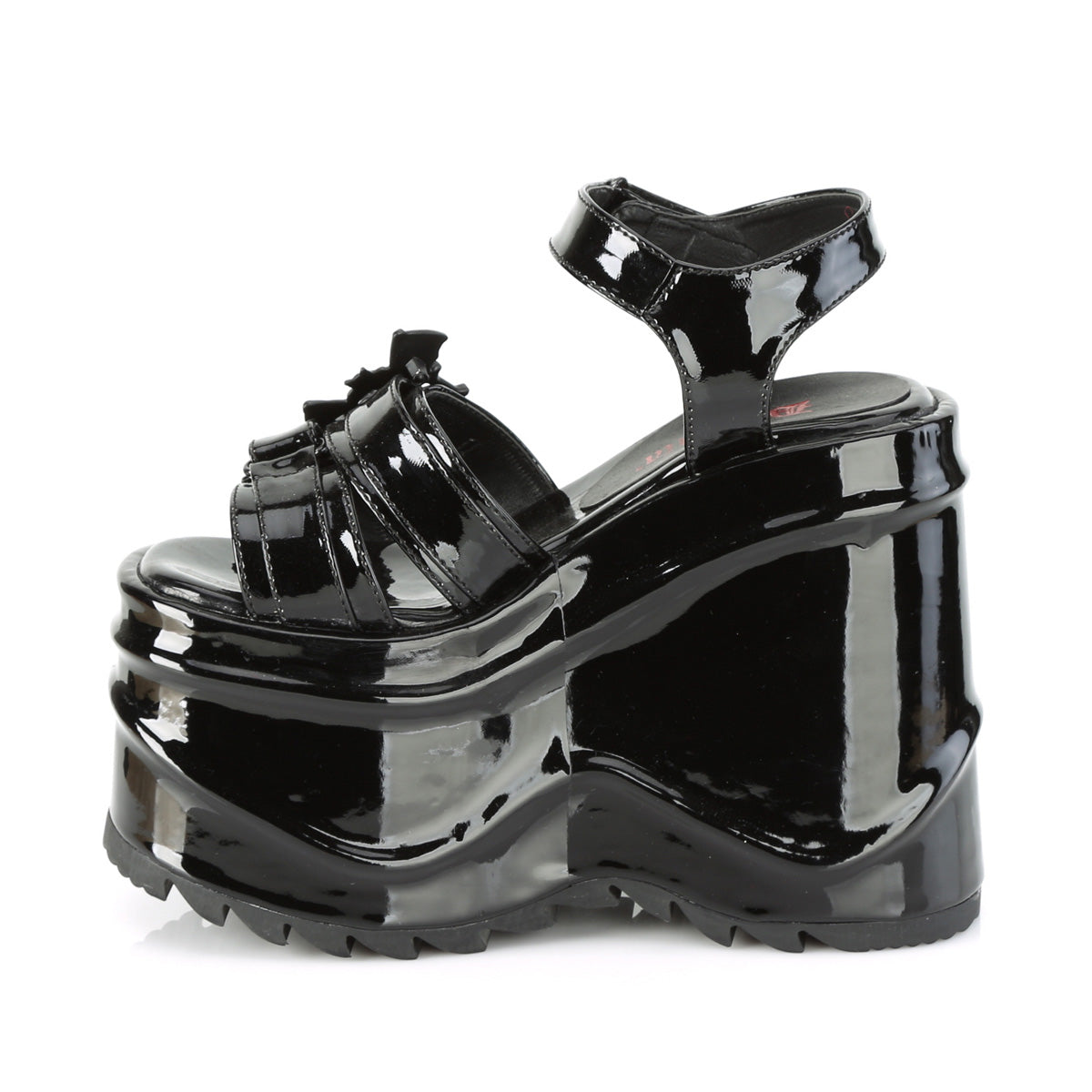 *6" Wedge PF Hook & Loop Ankle Strap Sandal (Demonia WAVE13/B)