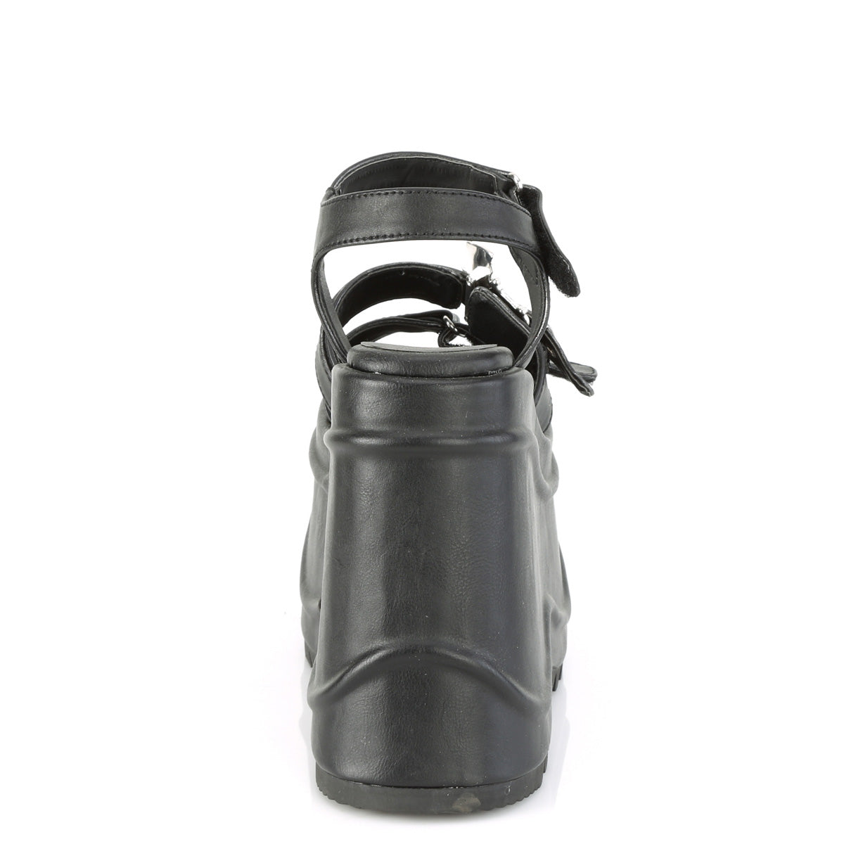 *6" Wedge PF Hook & Loop Ankle Strap Sandal (Demonia WAVE13/B)