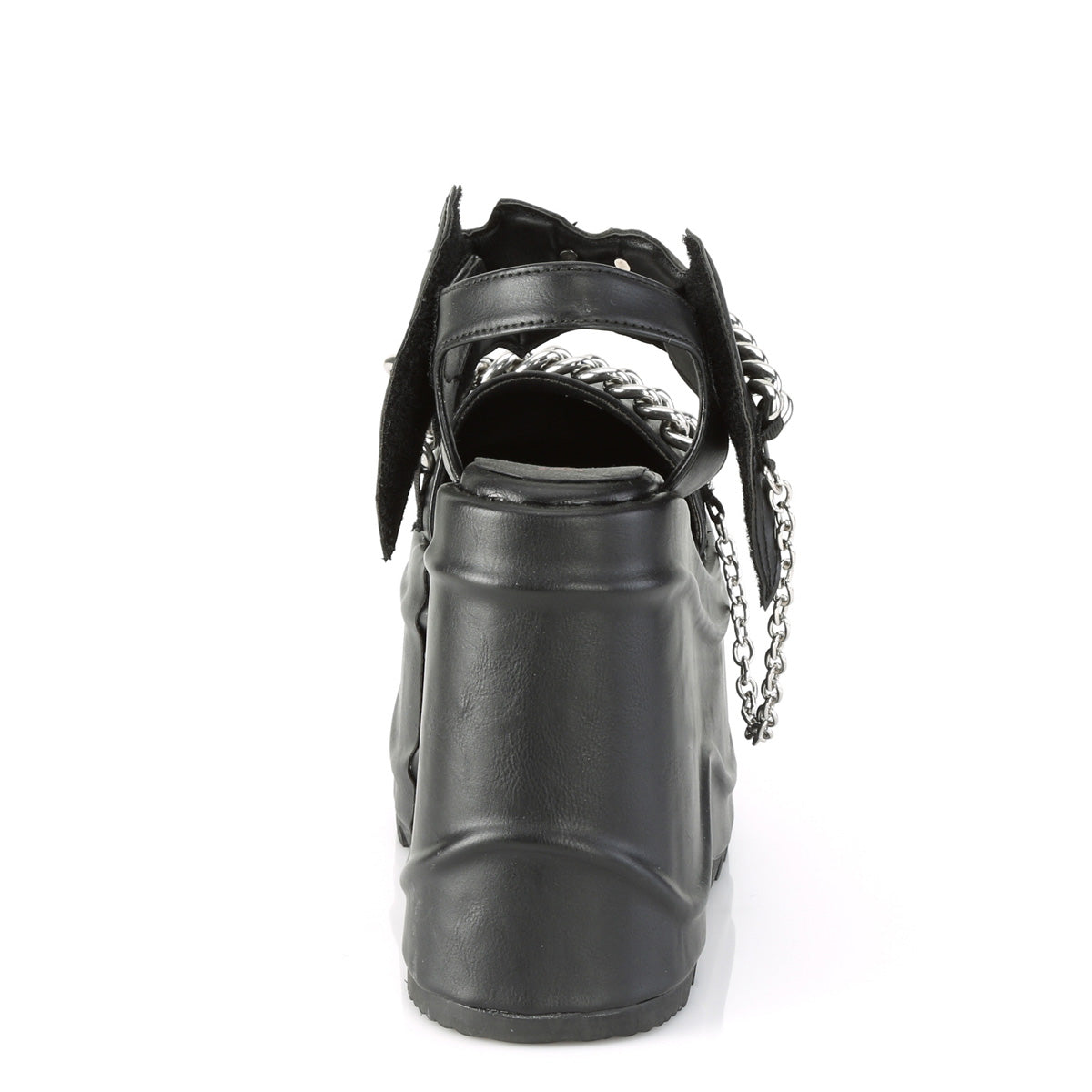 *6" Wedge PF Close Toe Ankle Strap Sandal (Demonia WAVE20/B)