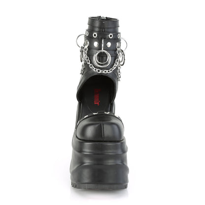 *6" (152mm) Wedge PF Bootie Sandal, Back Zip (Demonia WAVE22/BVL)