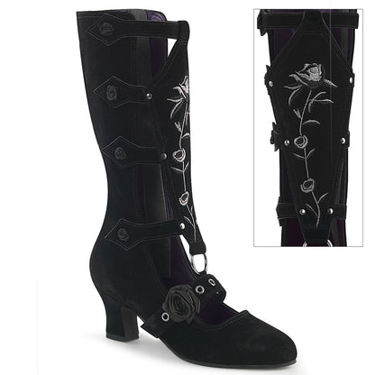 2 1/2" Heel Mid-Calf Boot (Demonia WHI118/BVS)
