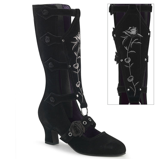 2 1/2" Heel Mid-Calf Boot (Demonia WHI118/BVS)
