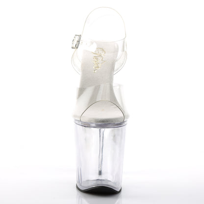 8" Spike Heel P/F Sandals (Pleaser XTM808/C/M)