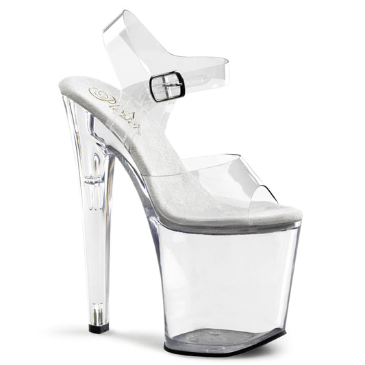 8" Spike Heel P/F Sandals (Pleaser XTM808/C/M)