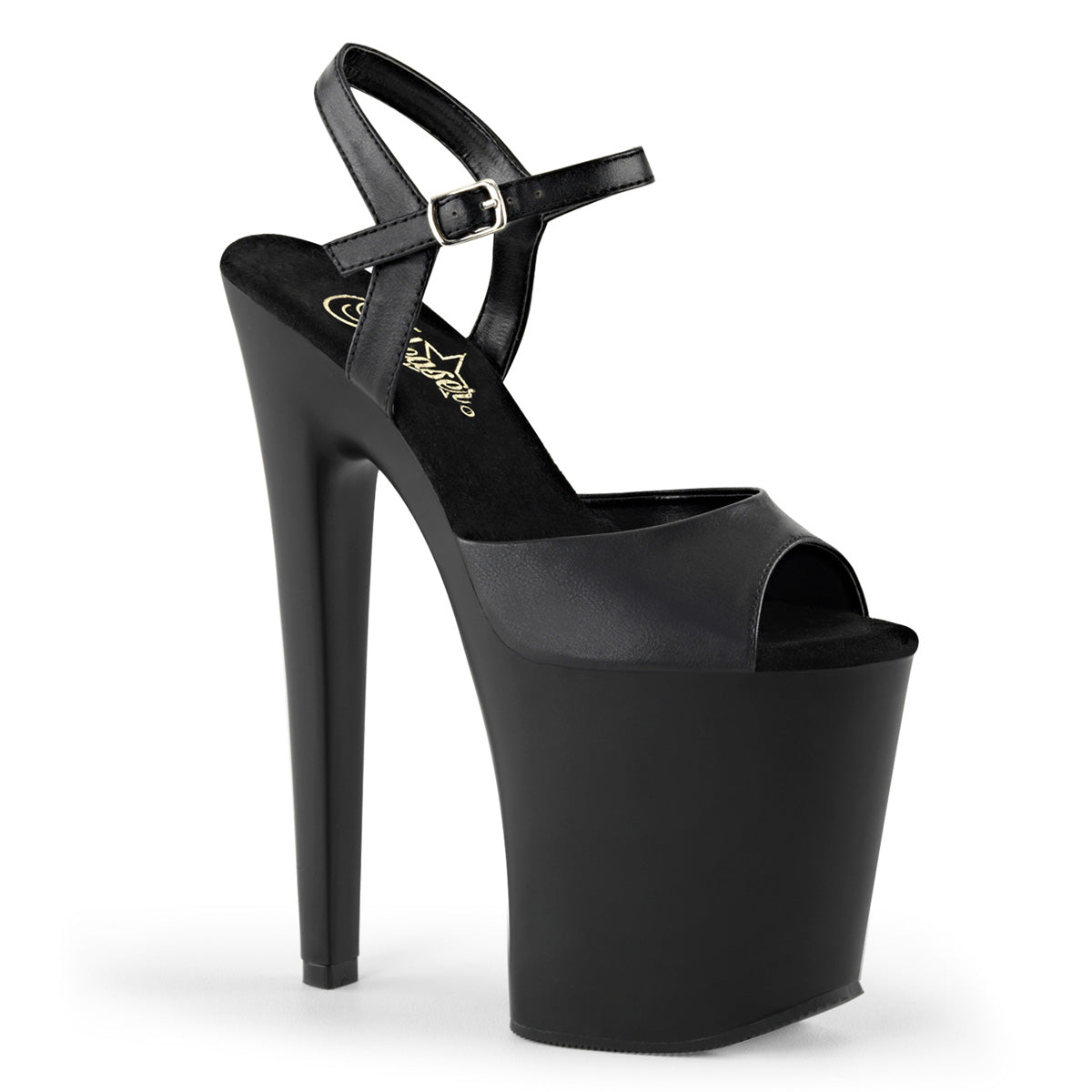 8" Heel, 4" PF Sandals (Pleaser XTM809/B/M)