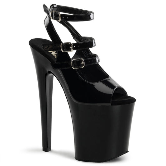 8" Heel, 4" PF Sandals (Pleaser XTM873/B/M)