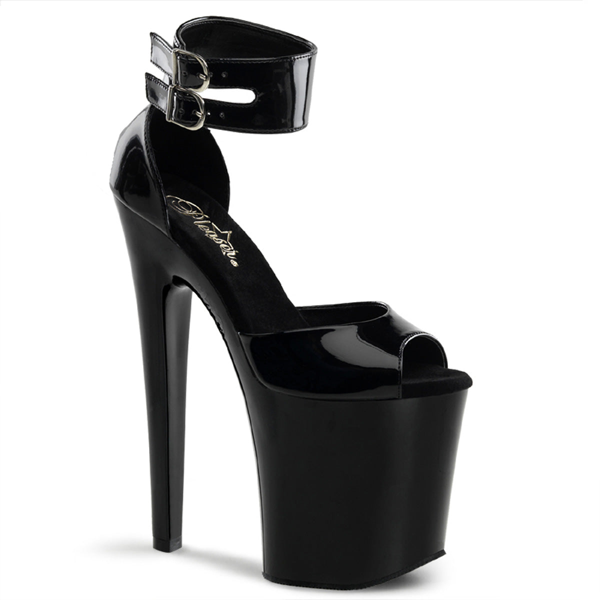 8" Heel, 4" PF Sandals (Pleaser XTM875/B/M)