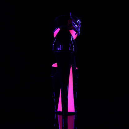 8" Heel, 4" PF d' Orsay Sandal w/ Ankle Cuff (Pleaser XTM875TT/B/B-NHP)